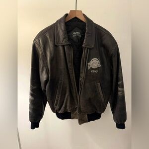 Vintage Planet Hollywood Reno authentic leather jacket Size Large